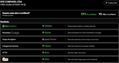 Site verificado e verdadeiro:7696com
